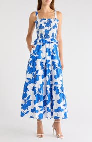 SUGARLIPS Lindsy Smocked Sleeveless Maxi Dress
