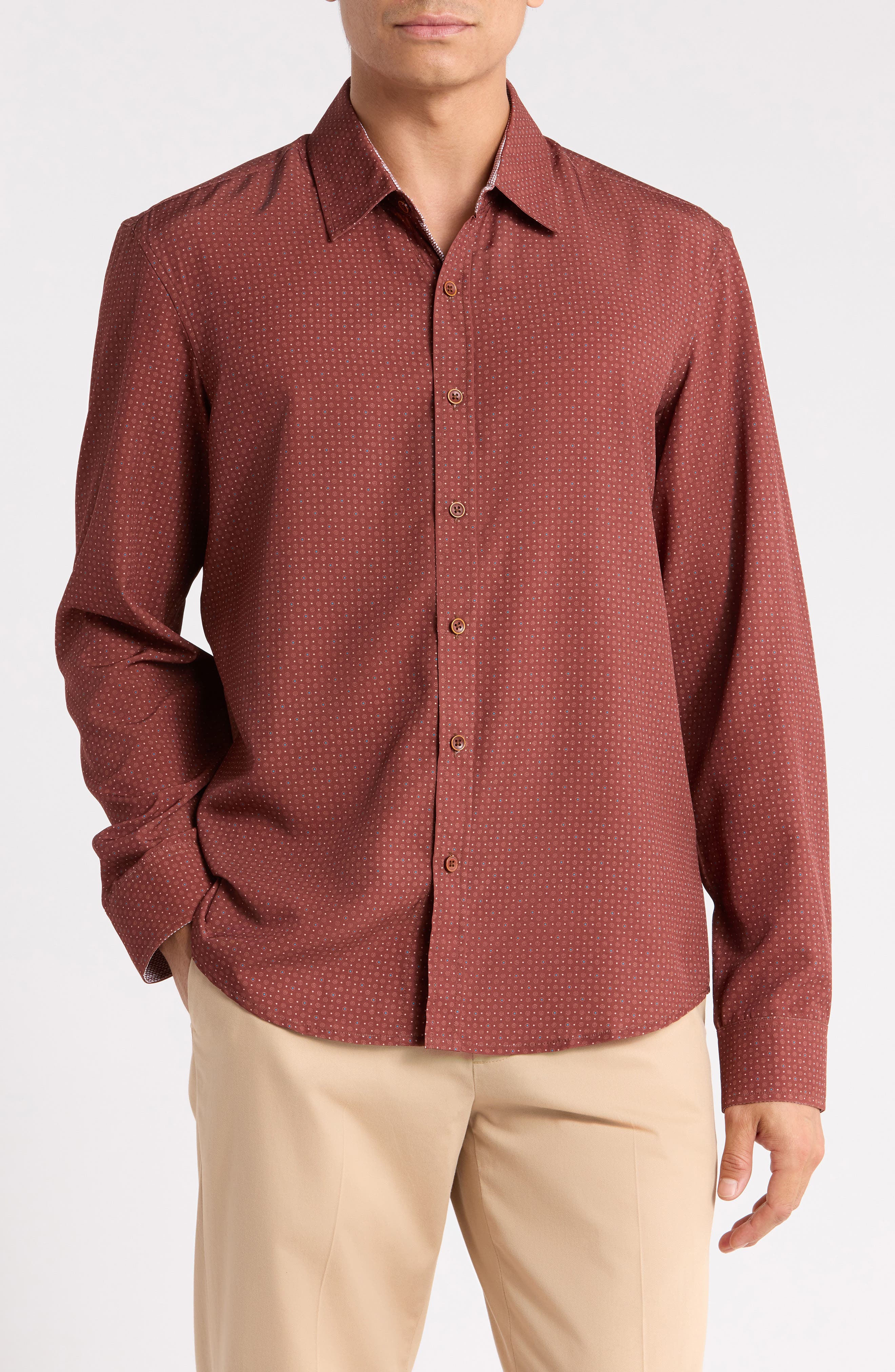 Printed Long Sleeve Shirt