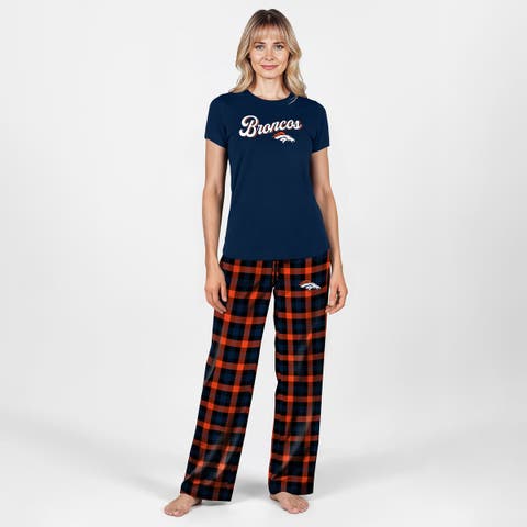 Women's Concepts Sport  Navy Denver Broncos Highland Sleep Set