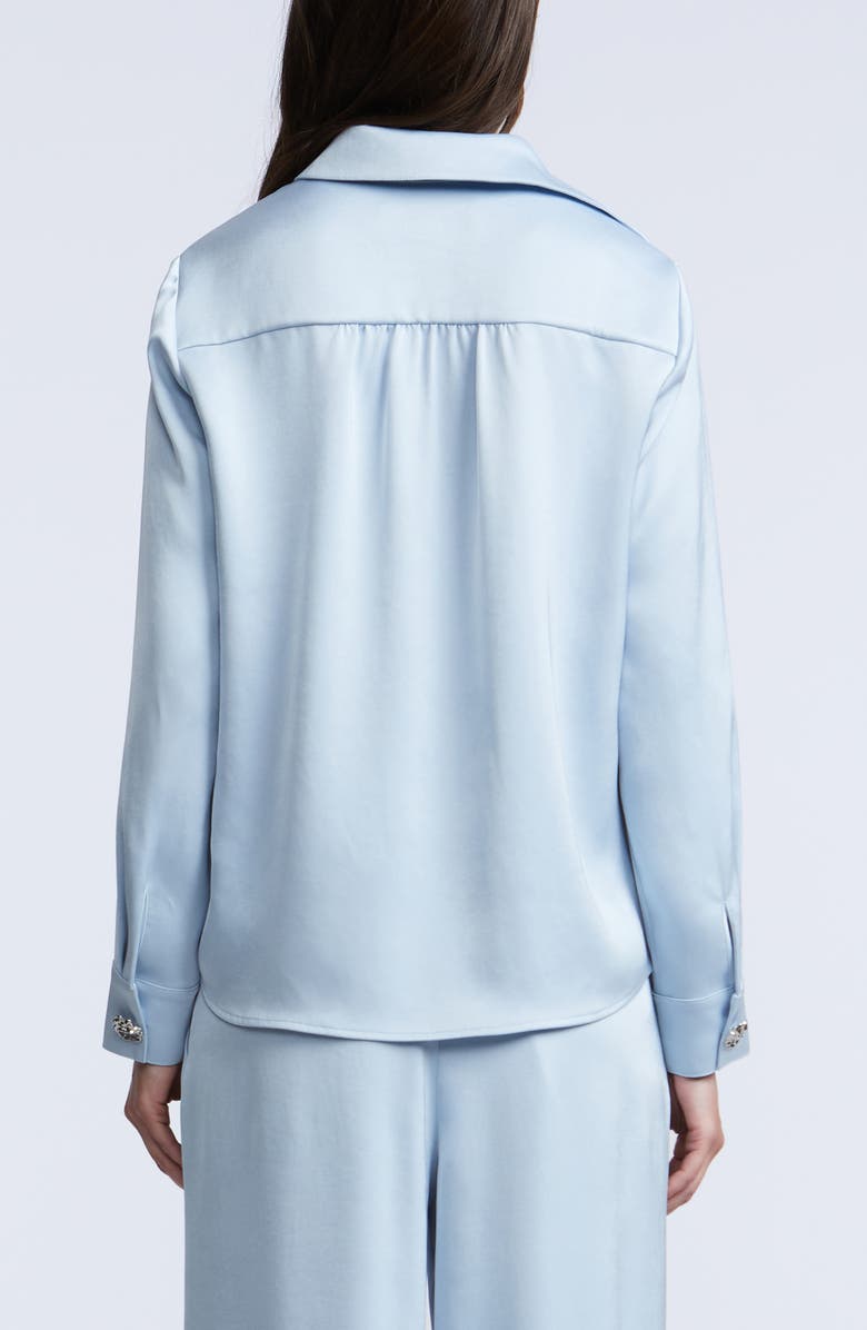 BCBGMAXAZRIA Washer Relaxed Button-Up Shirt, Alternate, color, Skyway