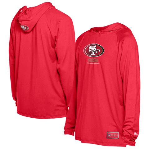 Men's New Era  Scarlet San Francisco 49ers Functional Fandom Hoodie