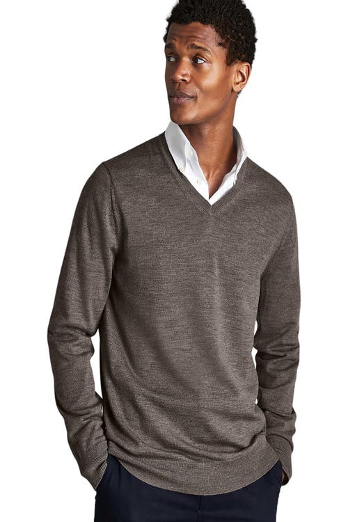 CHARLES TYRWHITT CHARLES TYRWHITT PURE MERINO V NECK SWEATER