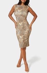 bebe Open Back Minidress