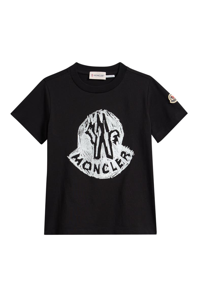 Kids' Cockerel Logo Graphic T-Shirt, Main, color, BLACK