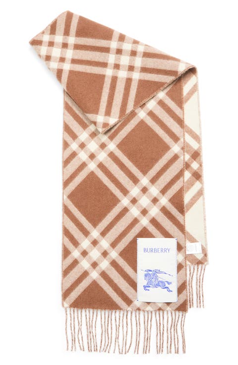 Bias Check Cashmere Scarf