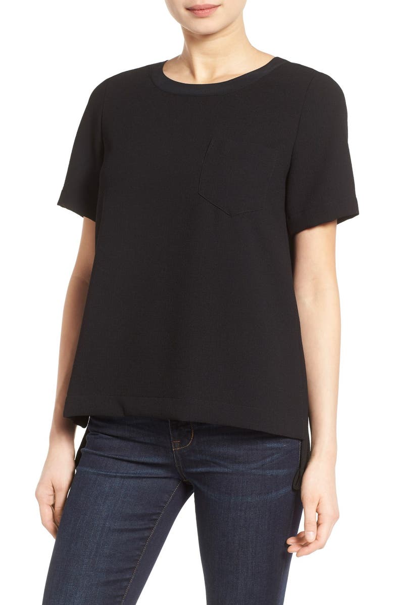 Madewell Short Sleeve Button Back Top, Main, color,