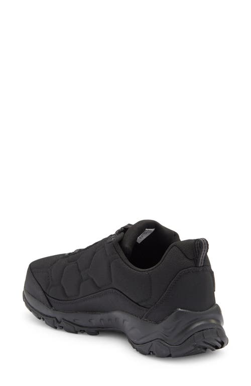 Columbia Firecamp Iii Waterproof Hiking Shoe In Black/dark Grey