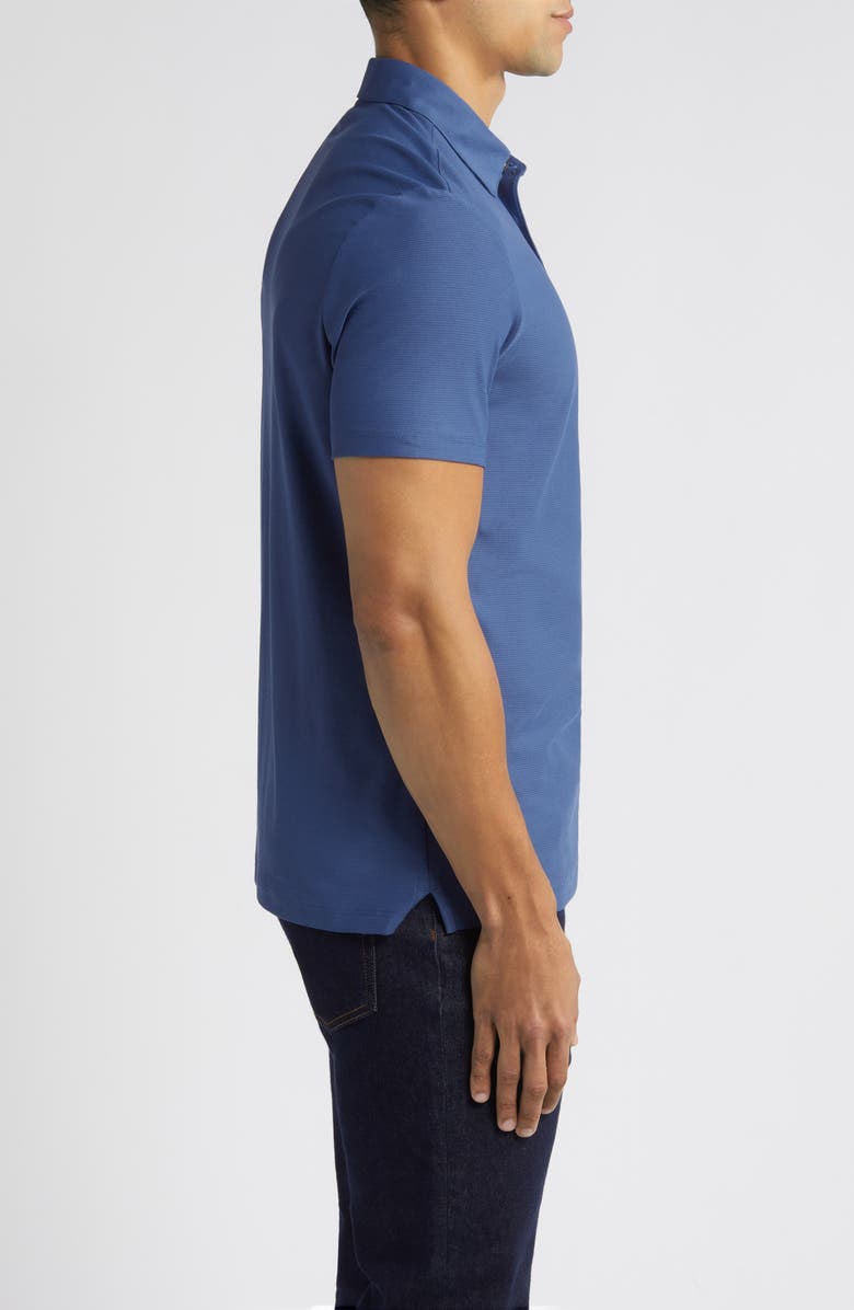 Robert Barakett Hickman Short Sleeve Polo Shirt, Alternate, color, Poseidon