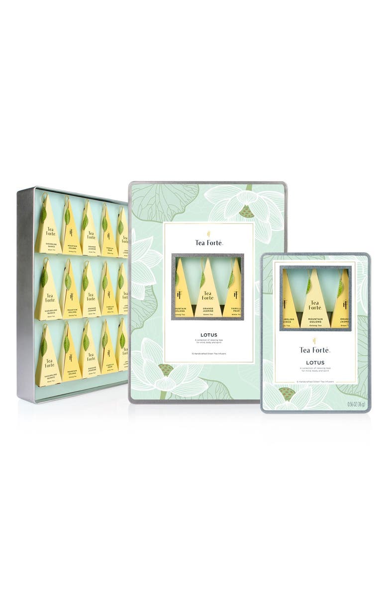 Tea Forté 'Lotus' Tea Infuser Tin, Alternate, color, 