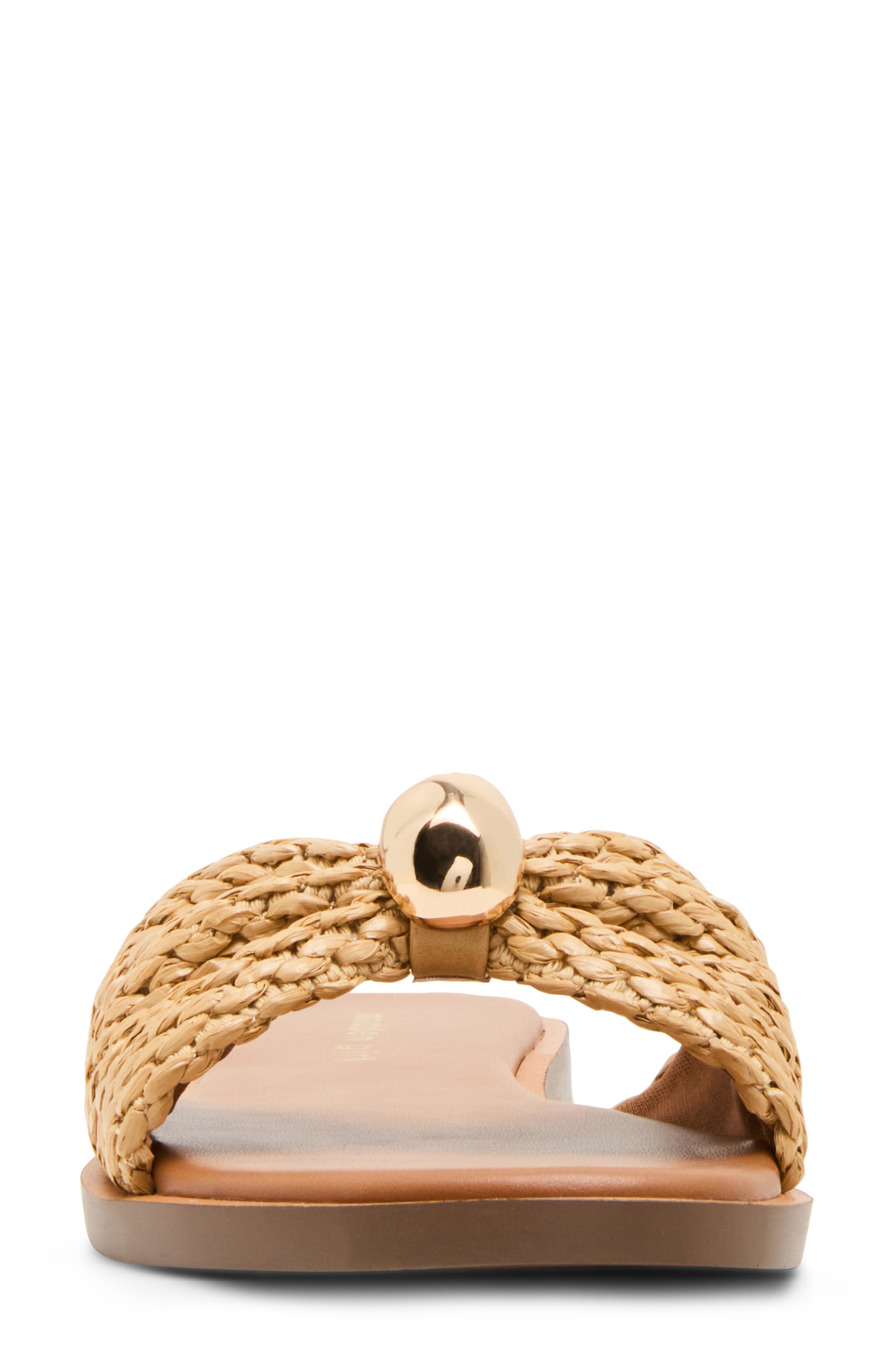Madden Girl <p>Sunset Slide Sandal (Women)</p>, Alternate, color, Natural Raffia