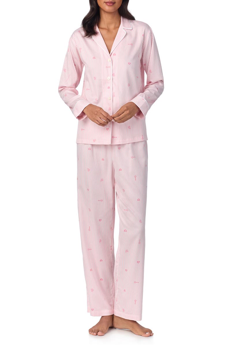 Lauren Ralph Lauren Stripe Pajamas, Main, color,
