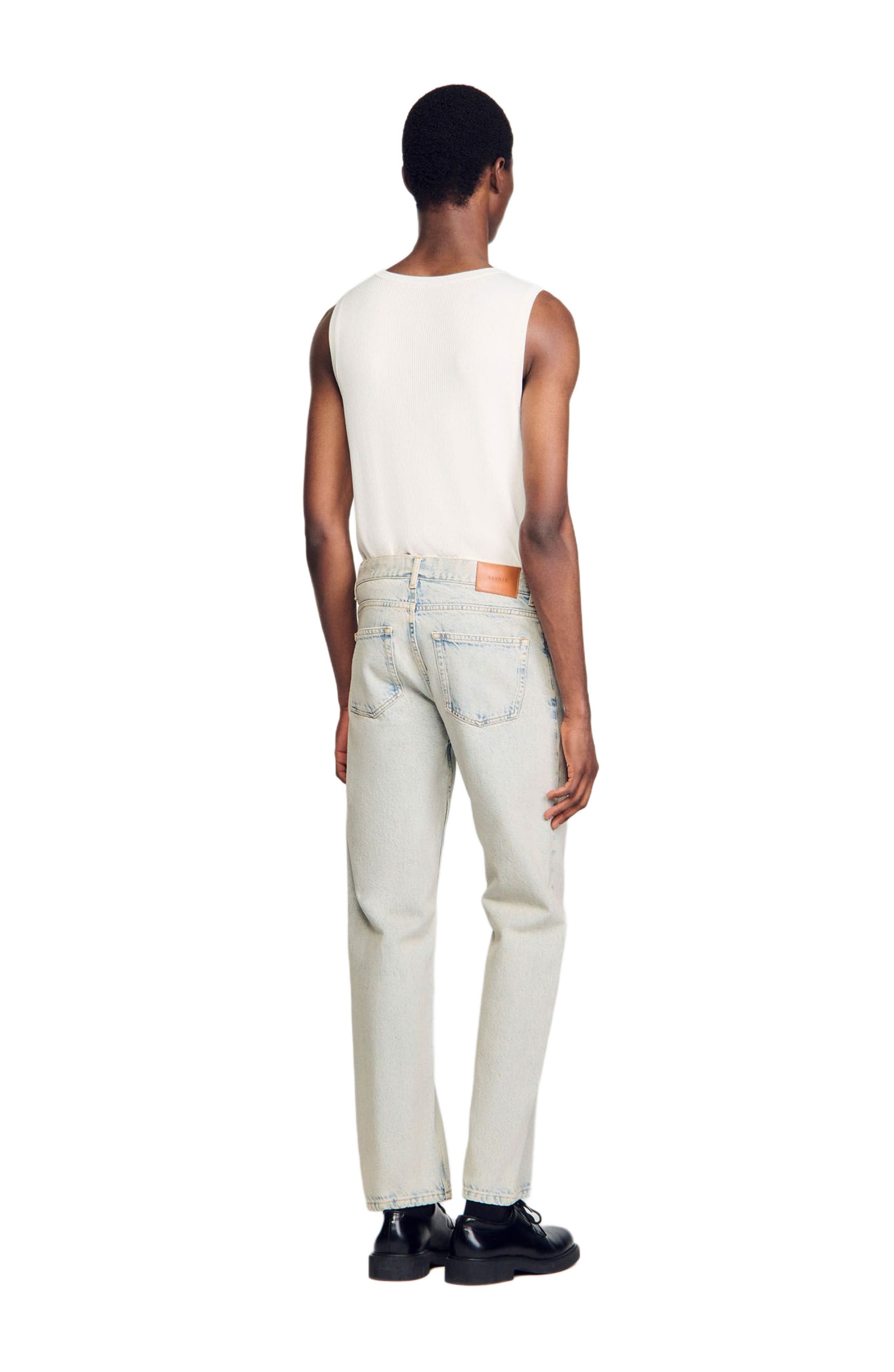 Regular faded jeans - image 2