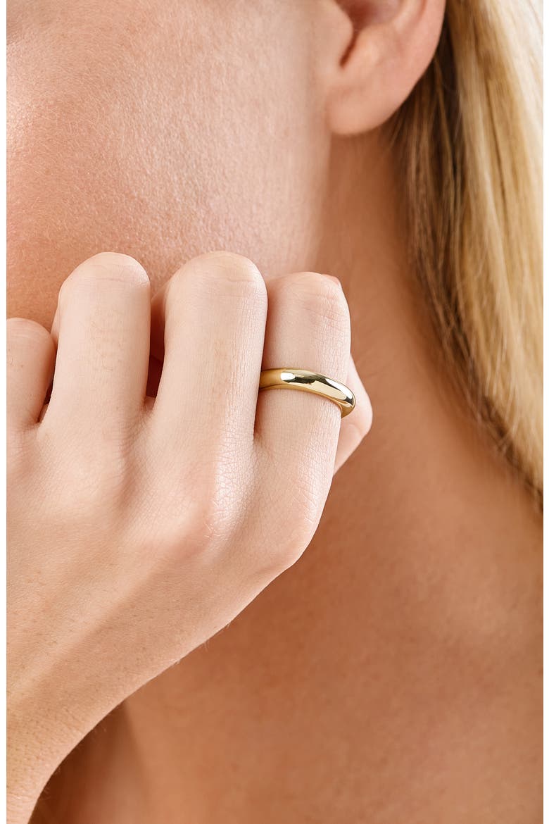 14K Gold Can Stackable Ring (Online Trunk Show), Alternate, color, 14K YELLOW GOLD
