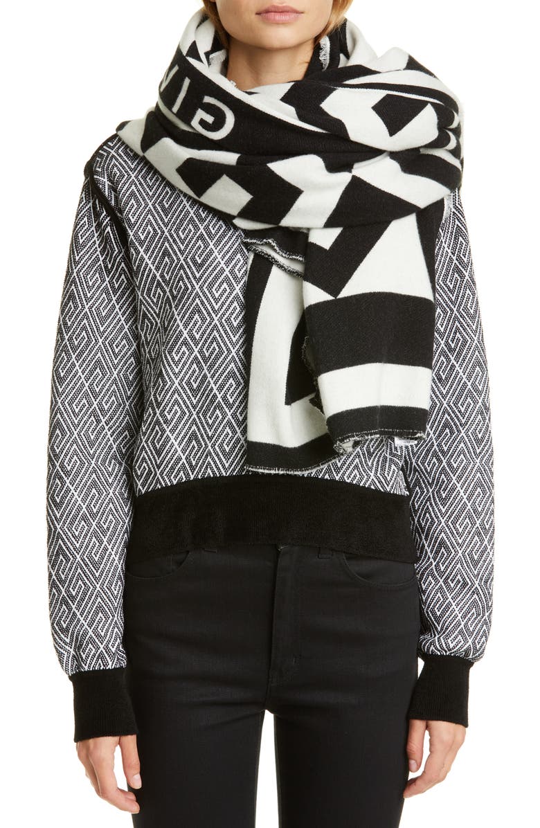 Givenchy Monogram Square Shawl, Alternate, color, 