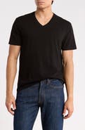 John Varvatos Vaan Mercerized Cotton V-Neck T-Shirt