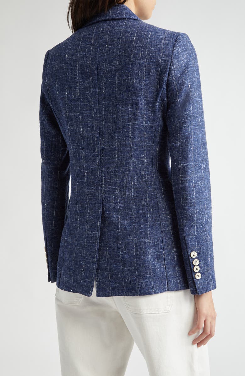 Eleventy Pinstripe Double Breasted Blazer, Alternate, color, 