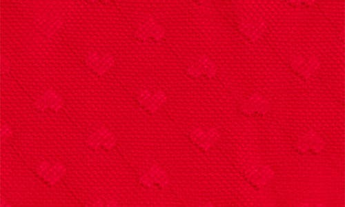 Pippa & Julie Kids' 3d Flower Lace Peplum Dress In Red