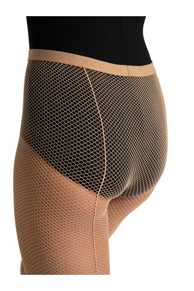 Classic Fishnet Tight with Seams, Alternate, color, medium brown