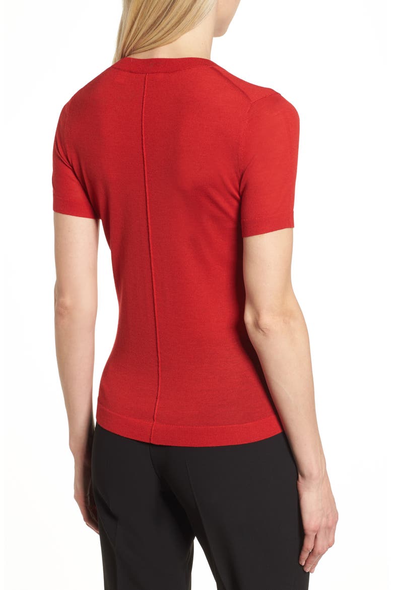 Fuyuka Wool Sweater, Alternate, color, CRIMSON RED