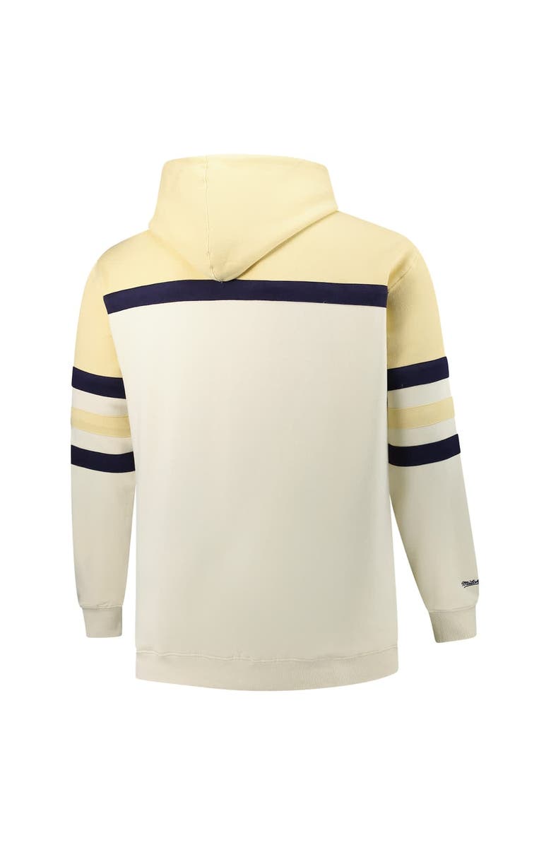 Mitchell & Ness Men's Mitchell & Ness Cream Penn State Nittany Lions Big & Tall Head Coach Pullover Hoodie, Alternate, color, Cream