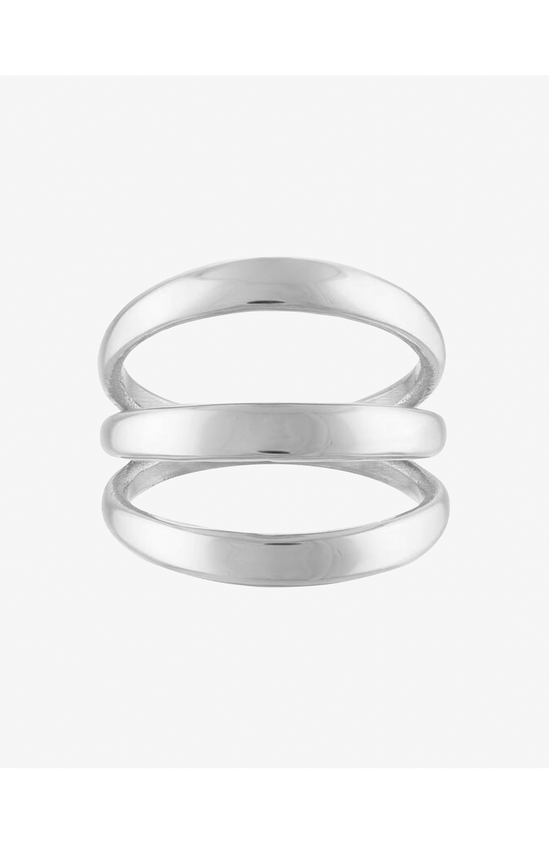 BEN ONI Stacked Lines Ring, Main, color, Silver