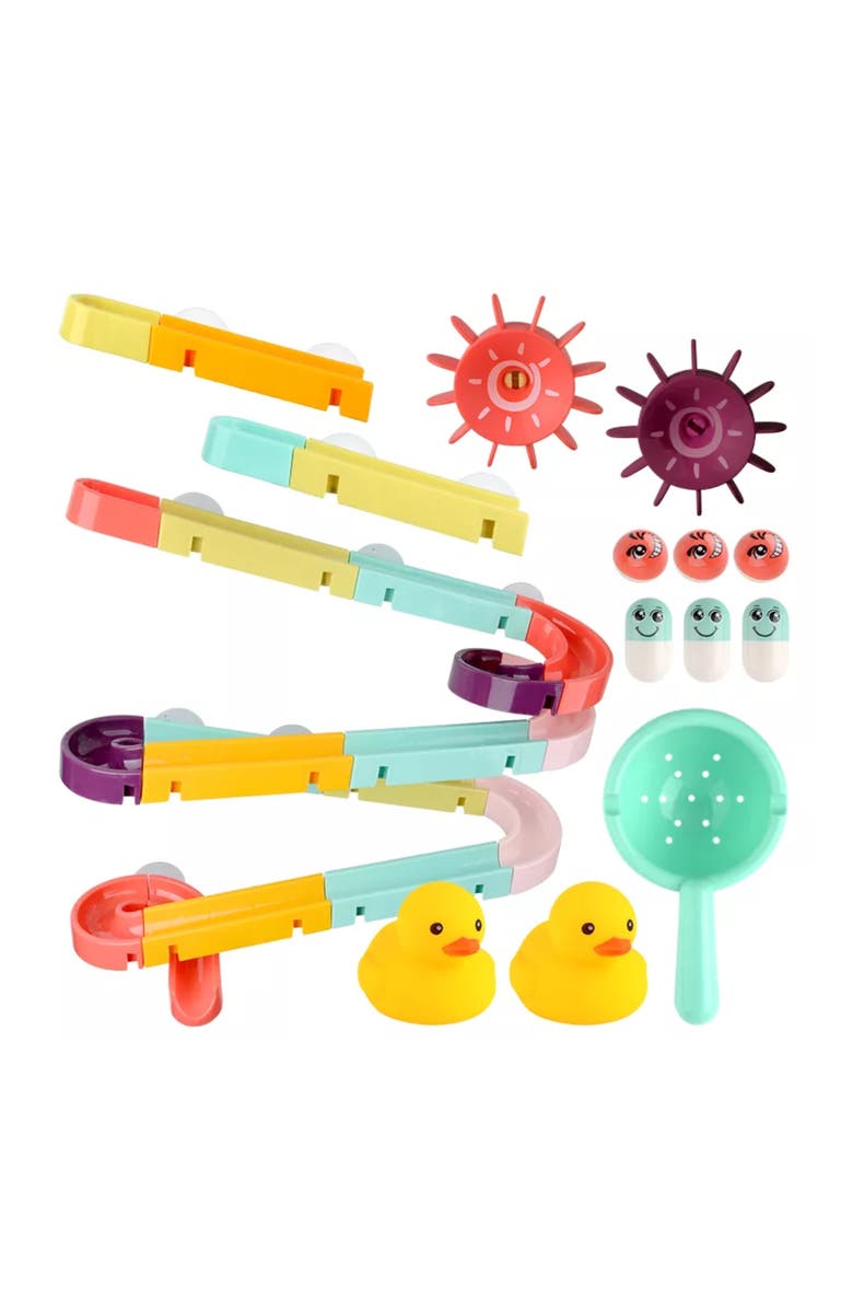 Sperric Interactive Bathtub Slide Educational Bath Toy Set, Main, color, Multicolor