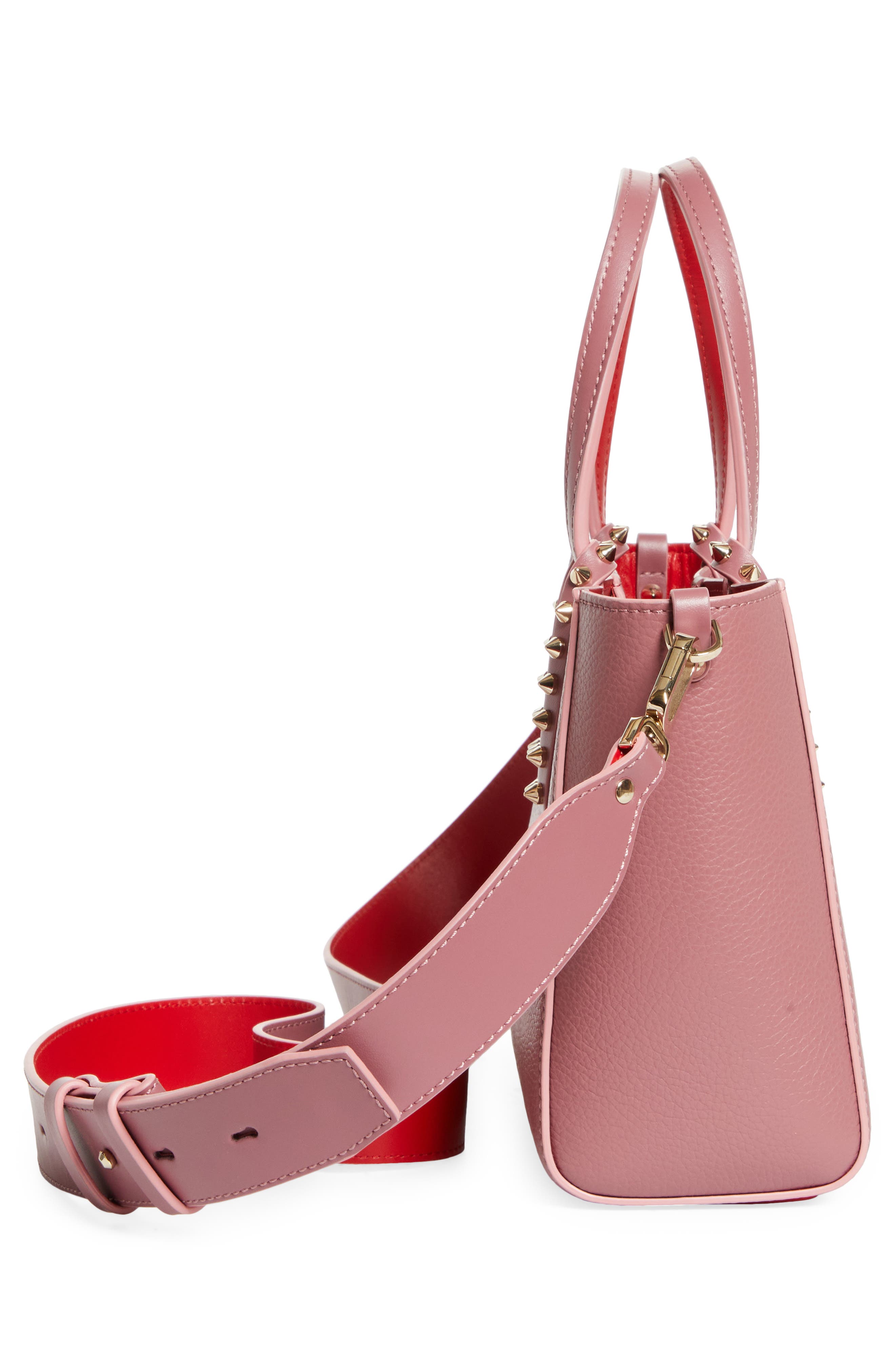 Mini Cabata Soft Leather East/West Tote, Alternate, color, PALACY/GOLD