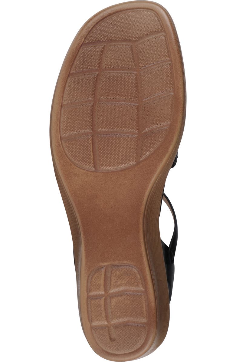 GC SHOES Fia Buckle Wedge Sandal, Alternate, color, Black