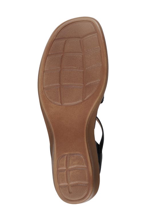 Gc Shoes Fia Buckle Wedge Sandal In Black