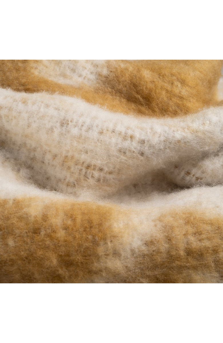 Zsa Zsa Zsu Ropar Fringed Jacquard Acrylic Wool Throw 51X71 In, Alternate, color, Beige