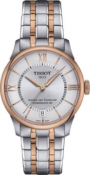 Tissot Chemin des Tourelles Powermatic 80 Bracelet Watch, 34mm