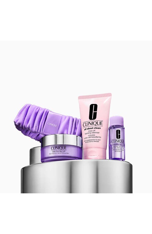 Clinique Take It All Off Makeup Remover Gift Set $98 Value In Transparent