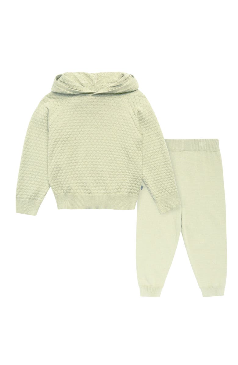 Modern Moments<sup>™</sup> by Gerber Sweater Knit Hoodie & Pant Set, Main, color, Medium Green