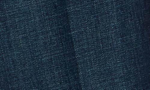 L Agence L'agence Ruth High Waist Raw Hem Straight Leg Jeans In Blue