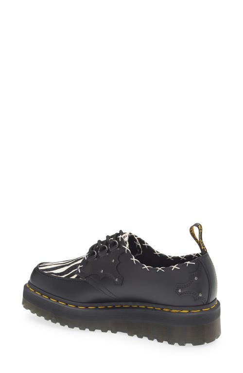 Dr. Martens' Dr. Martens Ramsey Quad Creeper In Black/zebra