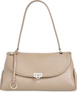 FERRAGAMO Gancio Leather Shoulder Bag