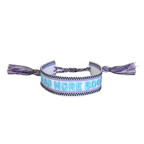 Book Club Themed Embroidered Bracelets - Choose from 8 Style Options