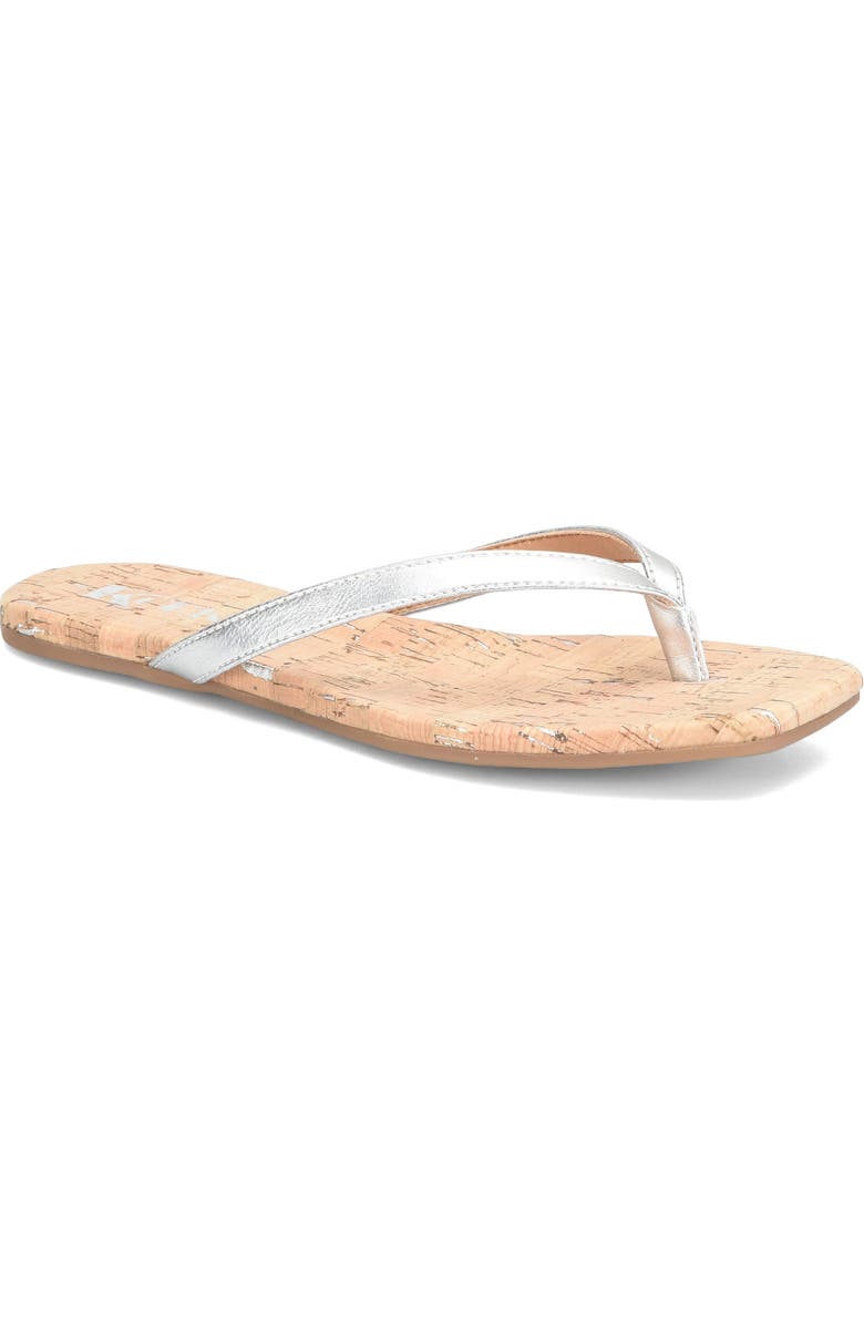 KORKS Winnie Flip Flop, Main, color, Silver