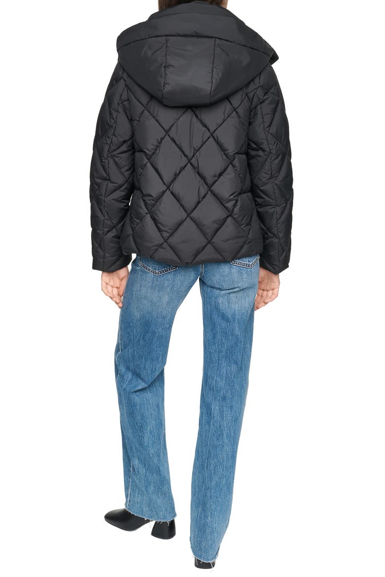 Briggs Hooded Puffer Jacket, Alternate, color, BLACK