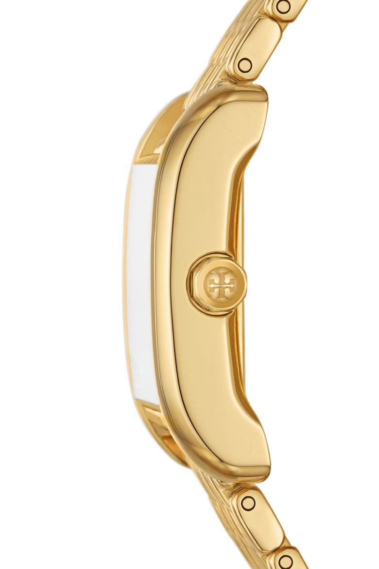 Eleanor Stainless Steel Bracelet Watch, 25mm x 34mm, Alternate, color, GOLD