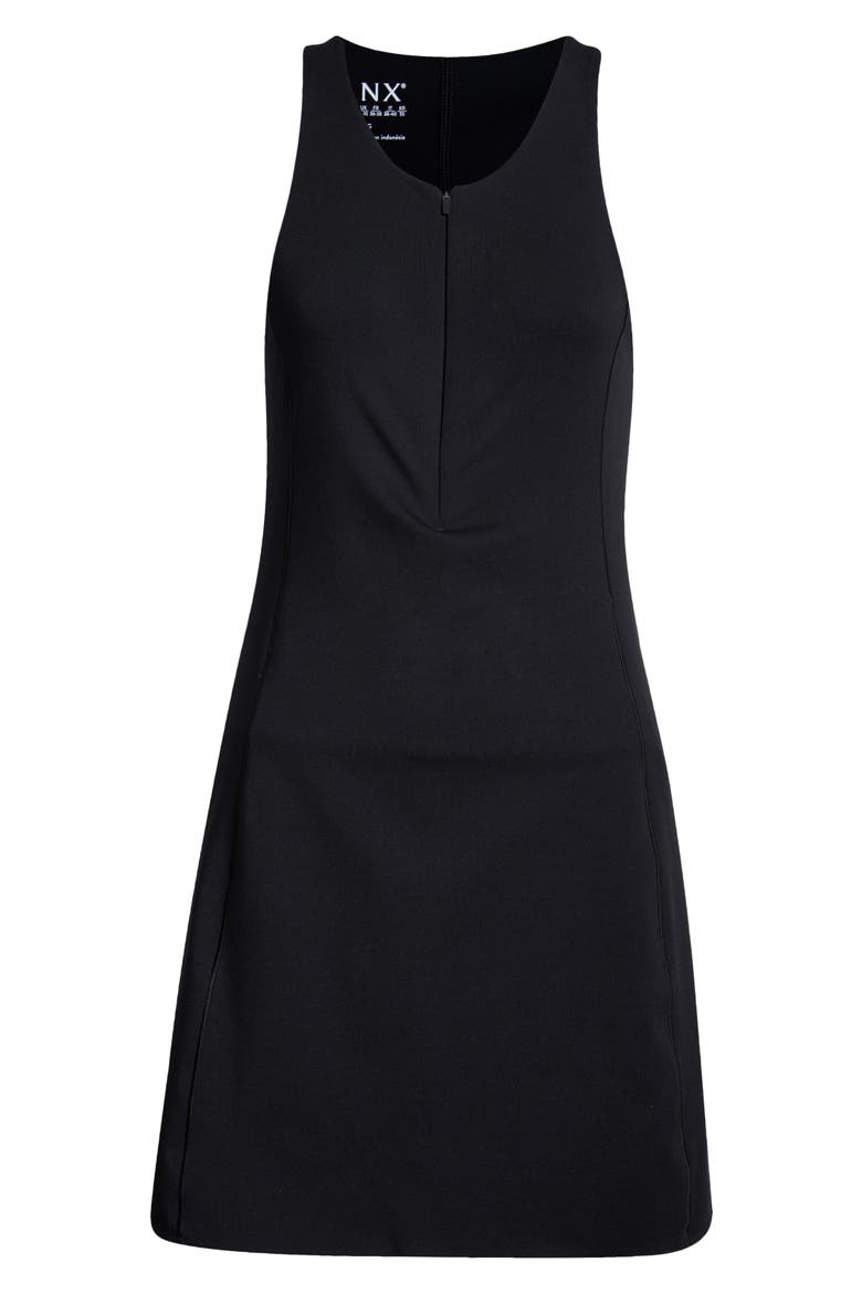 SPANXshape™ Get Moving Zip Front Dress, Alternate, color, VERY BLACK