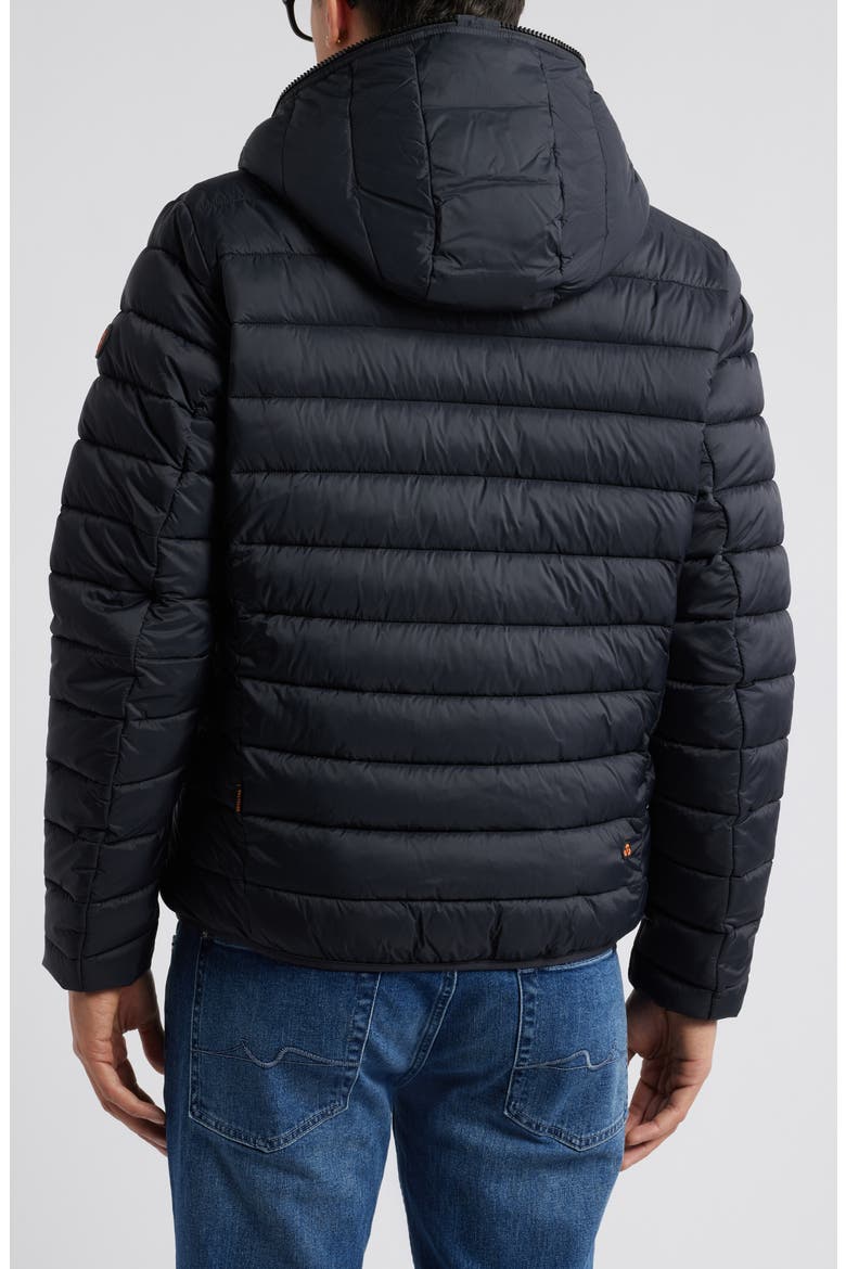 Morus Water Resistant Hooded Quilted Puffer Jacket, Alternate, color, BLACK