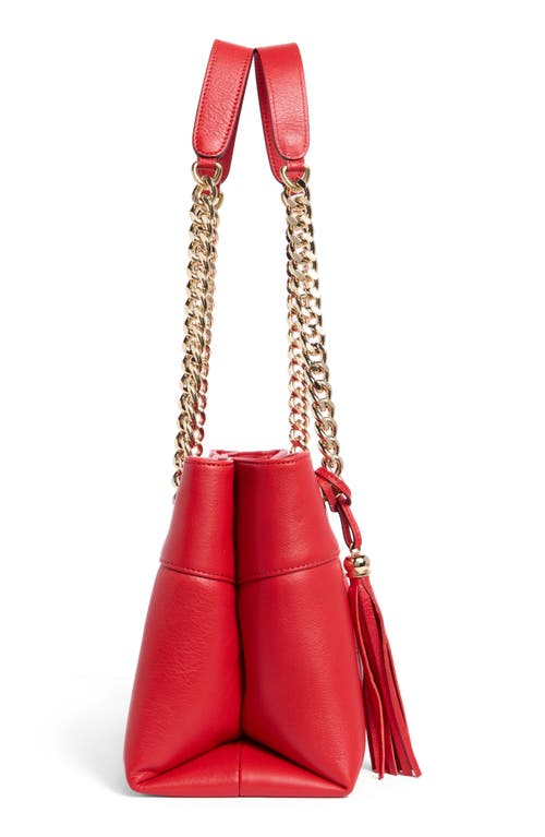 Valentino By Mario Valentino Kalo Signature Leather Tote Bag In Red