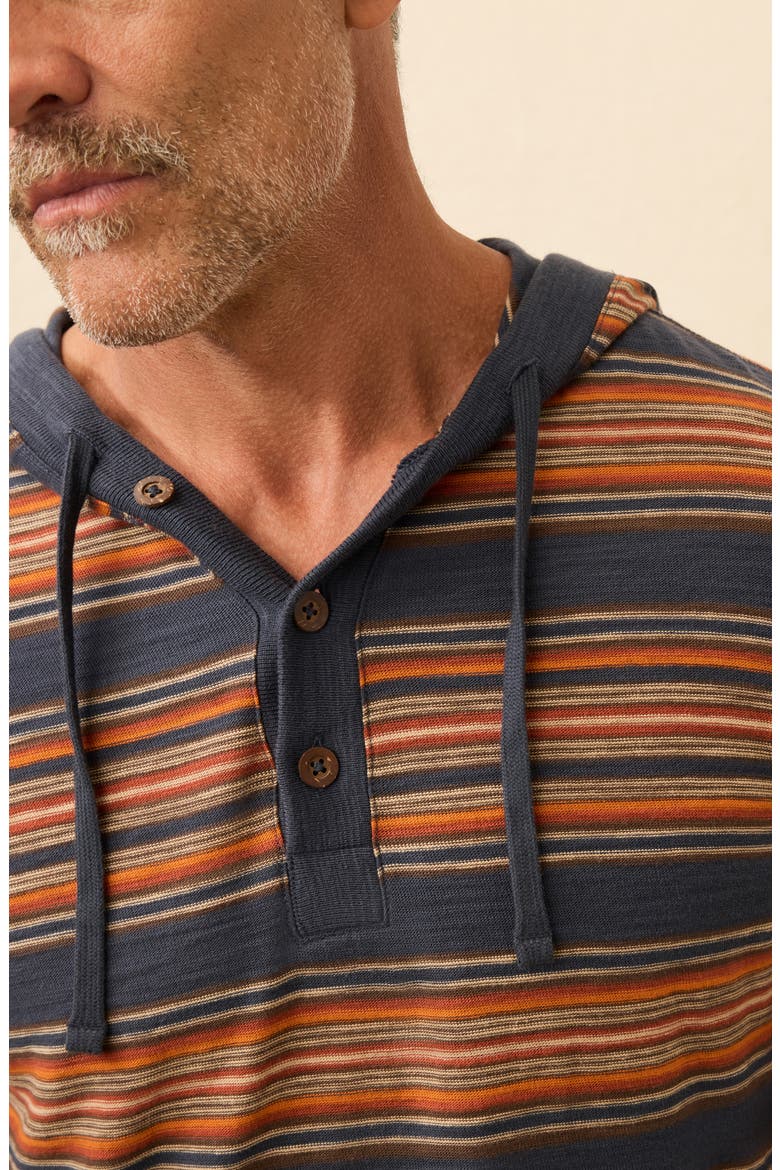 Sunwashed Organic Cotton Slub Hoodie, Alternate, color, NIGHTTIME FIRE STRIPE