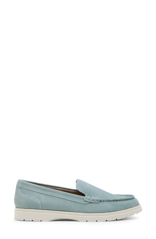 Blondo Alex Waterproof Moc Toe Loafer In Green Suede