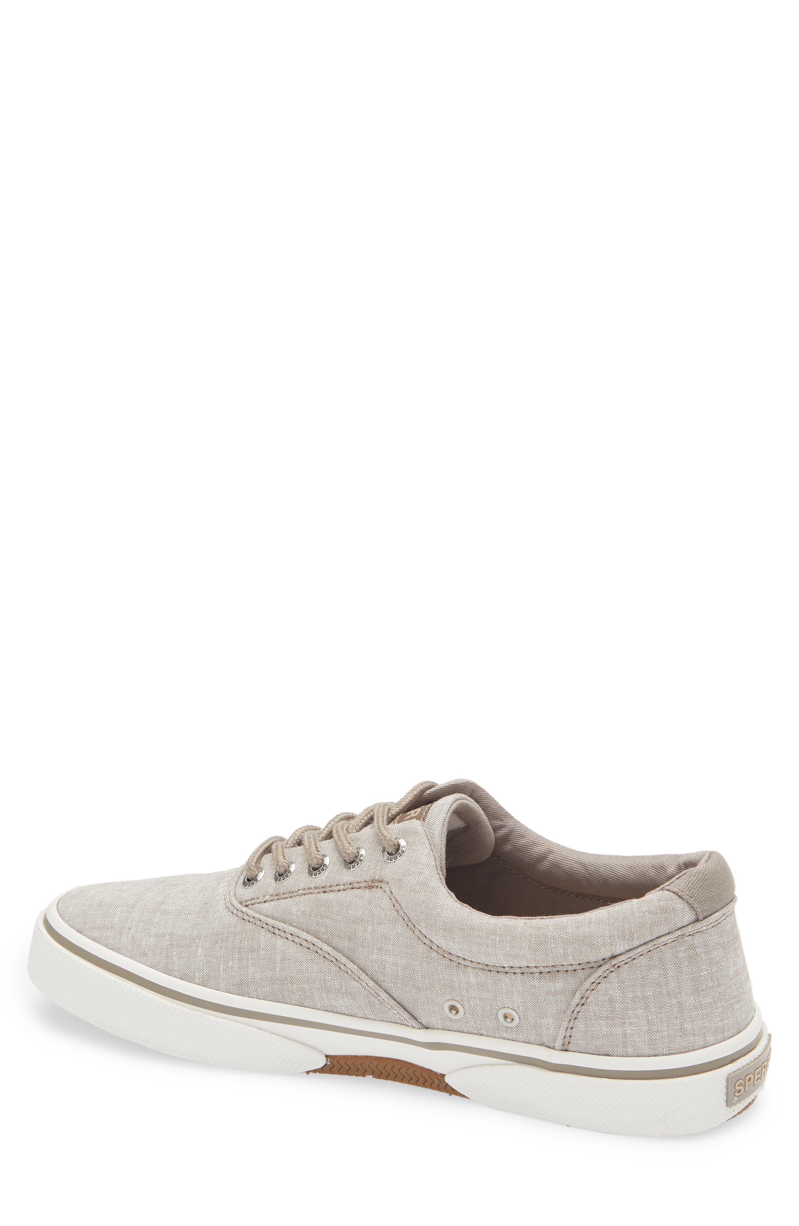 Sperry Halyard CVO Cotton Chambray Sneaker, Alternate, color, Chambray Grey