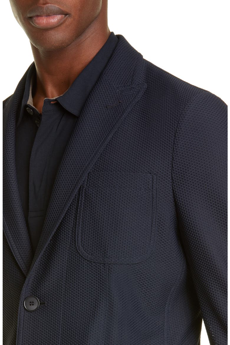 Classic Fit Knit Blazer, Alternate, color, NAVY