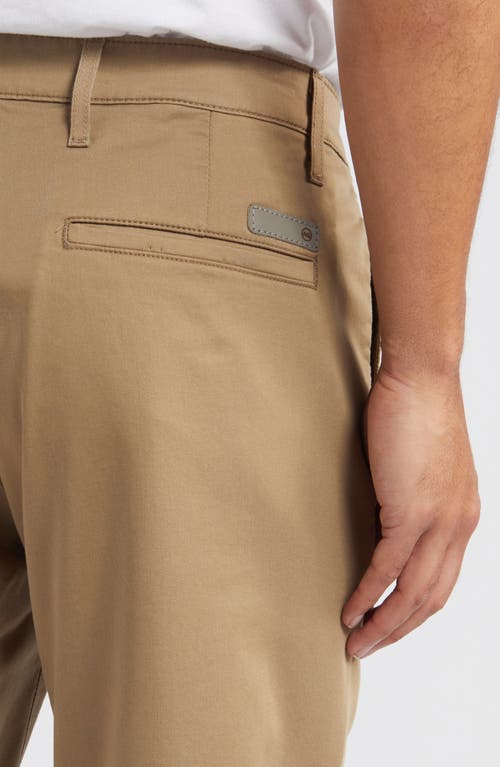 Ag Kullen Flat Front Cotton Blend Chinos In Honey Oak