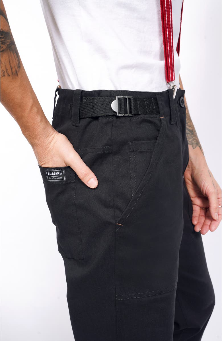 WILDFANG The Essential Cotton Twill Utility Pant, Alternate, color, Black