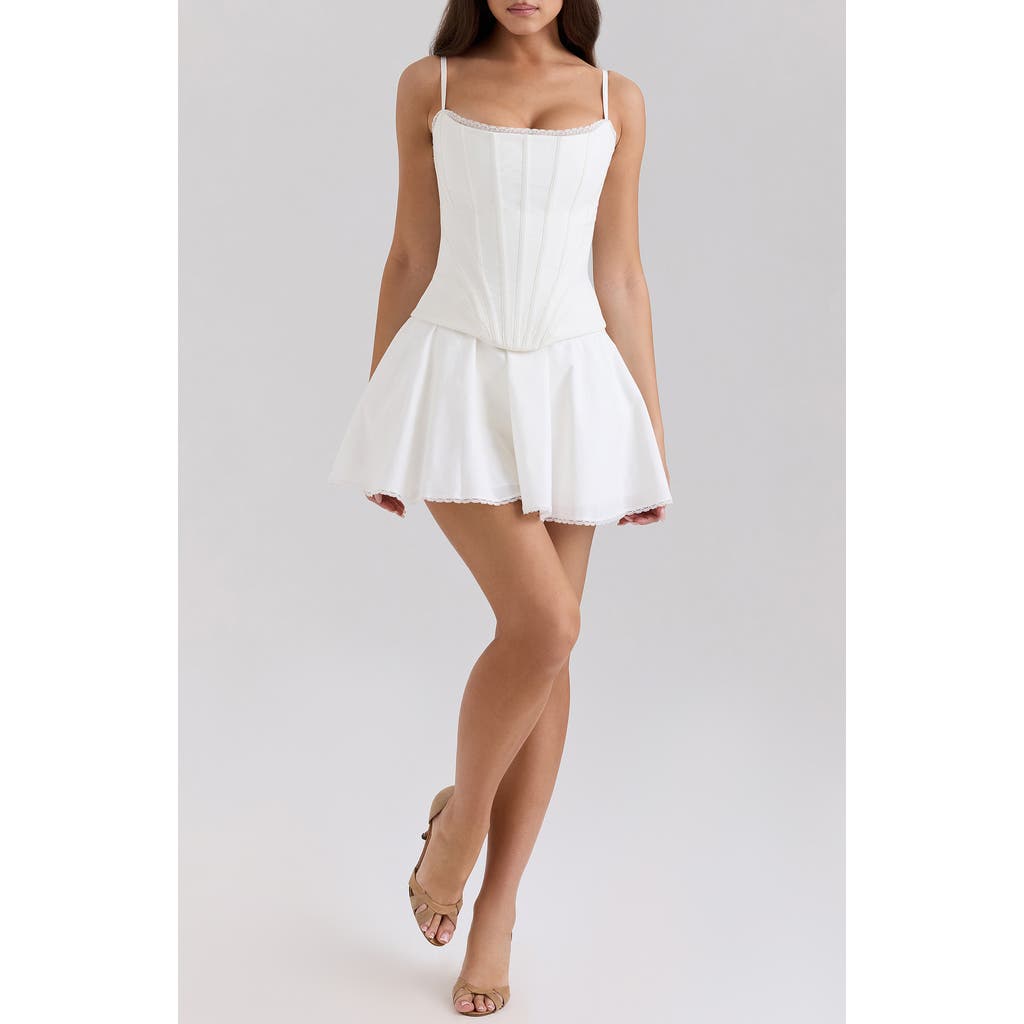 Shop House Of Cb Cadie Stretch Cotton Corset Top
